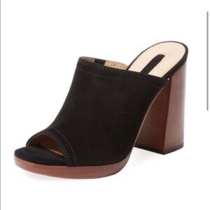 The Frye Company Karissa Mule in Black Suede